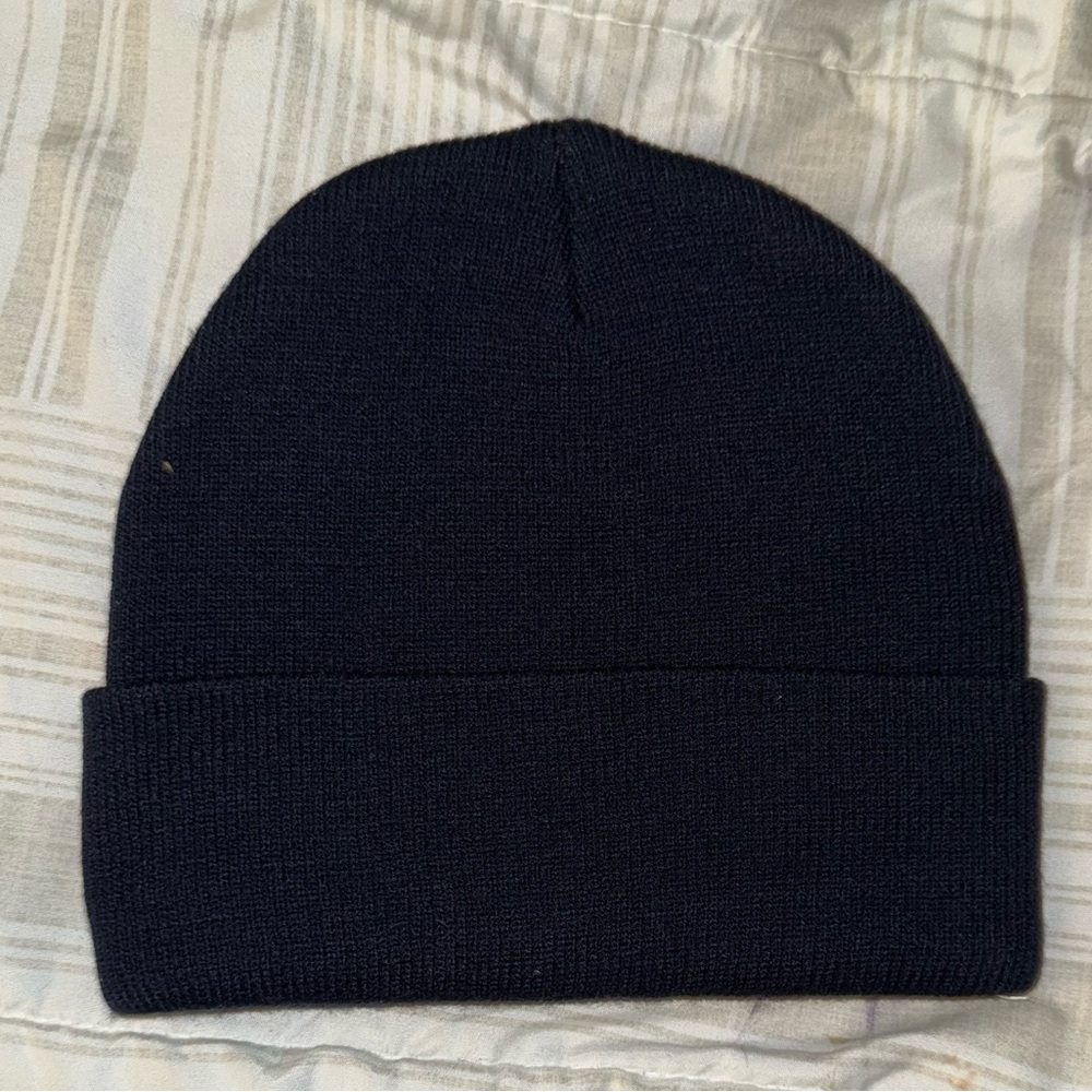 Men's Black Cuffed Knit Beanie - Lightweight Everyday Hat